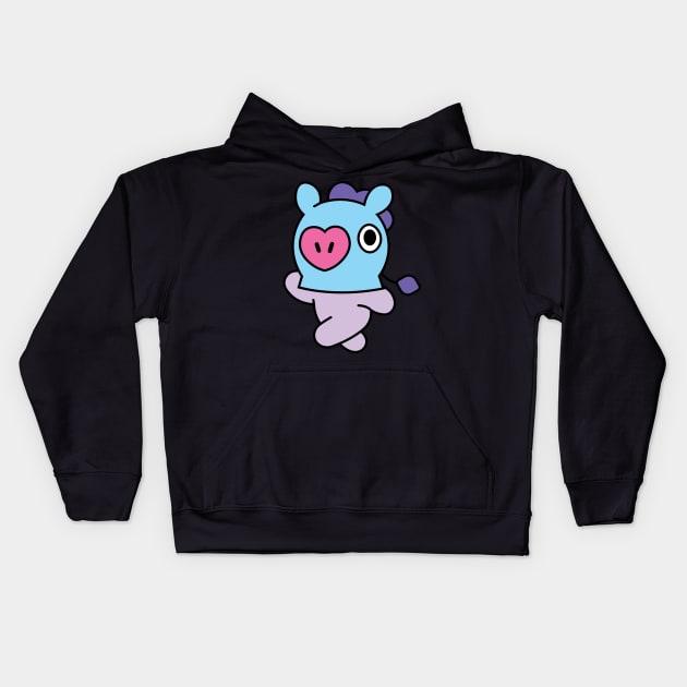 BT21 MANG ( J-hope ) Kids Hoodie by luluartAneesha